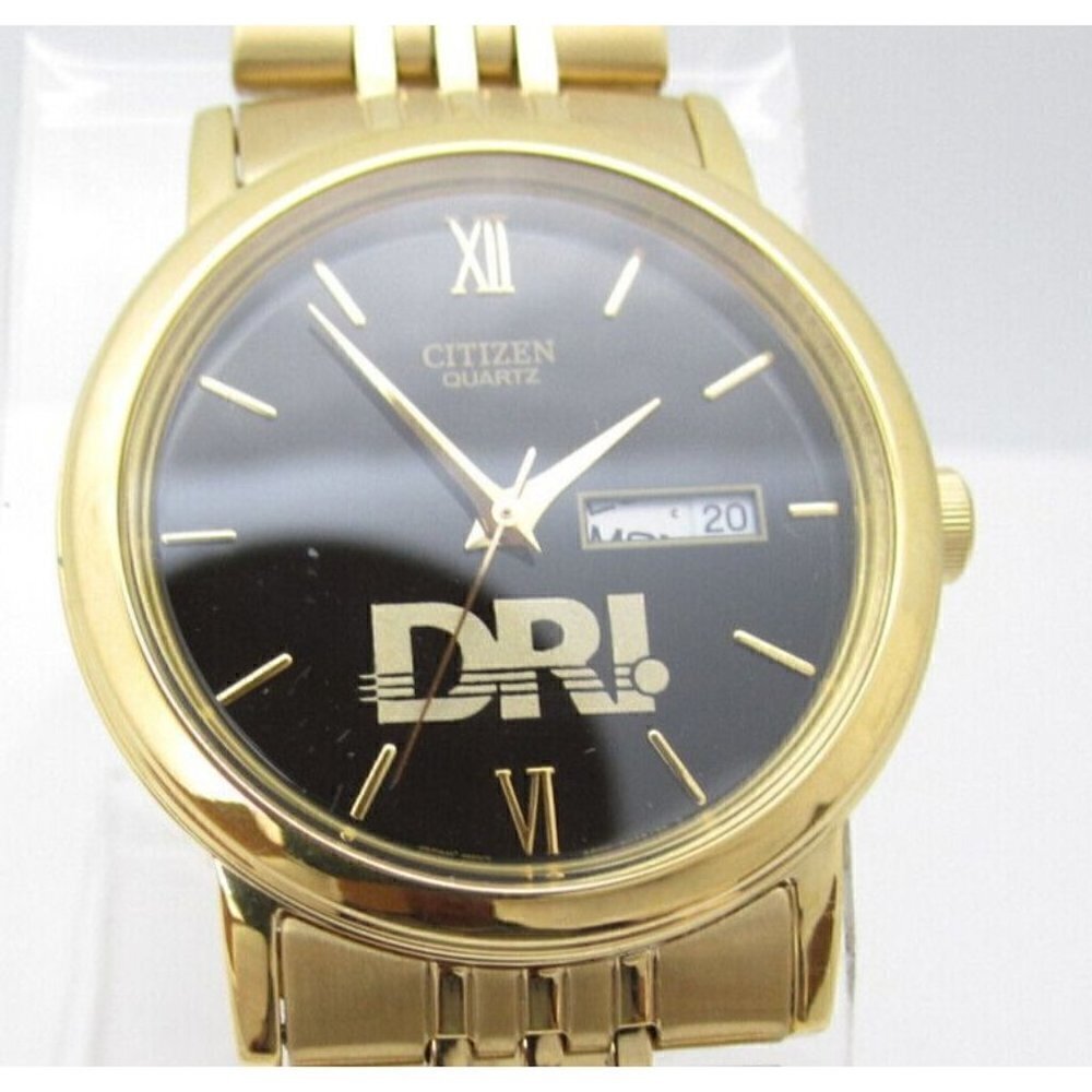 Men's Citizen Quartz 5 Bar WR DRI Employee Analog 37mm Causal Round Watch (F927)